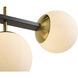 Keiley LED 36 inch White / Matte Black Chandelier Ceiling Light